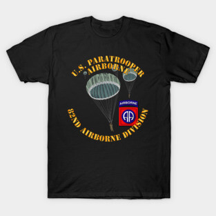 US Paratrooper - 82nd wo Shadow T-Shirt