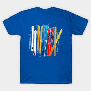Colorful skis T-Shirt