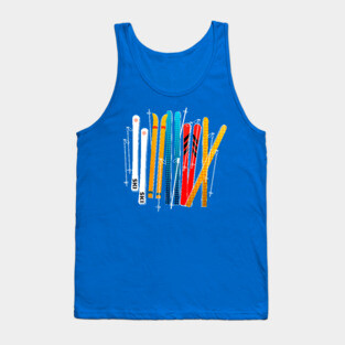 Colorful skis Tank Top