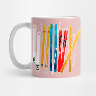 Colorful skis Mug