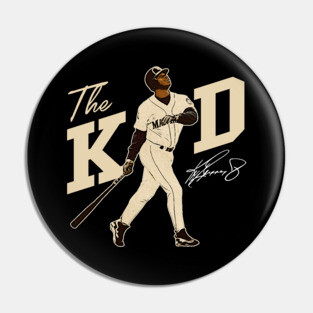 Ken Griffey Jr The Kid Basketball Legend Signature Vintage Retro 80s 90s Bootleg Rap Style Pin