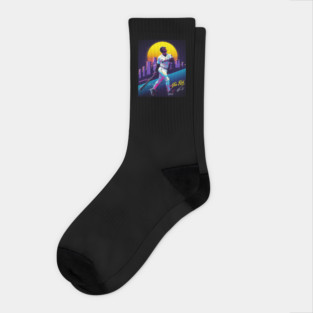 Ken Griffey Jr The Kid Basketball Legend Signature Vintage Retro 80s 90s Bootleg Rap Style Socks