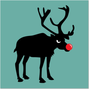 Angry Animals: Rudolph the red nosed Reindeer Posters and Art
