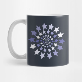 Ever Decreasing Circles of Stars Graphic Mug