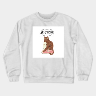 Funny Chonky Chonk Cat Crewneck Sweatshirt