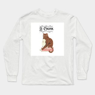 Funny Chonky Chonk Cat Long Sleeve T-Shirt