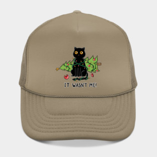 Cat and Christmas tree Hat