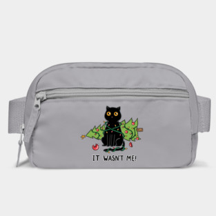 Cat and Christmas tree Bag