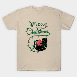 Cat merry christmas T-Shirt