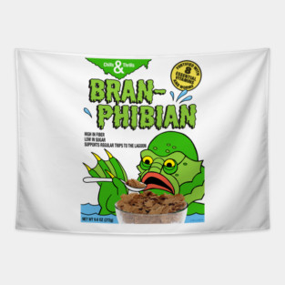 Monster Breakfast Cereal, Bran-phibian! Tapestry