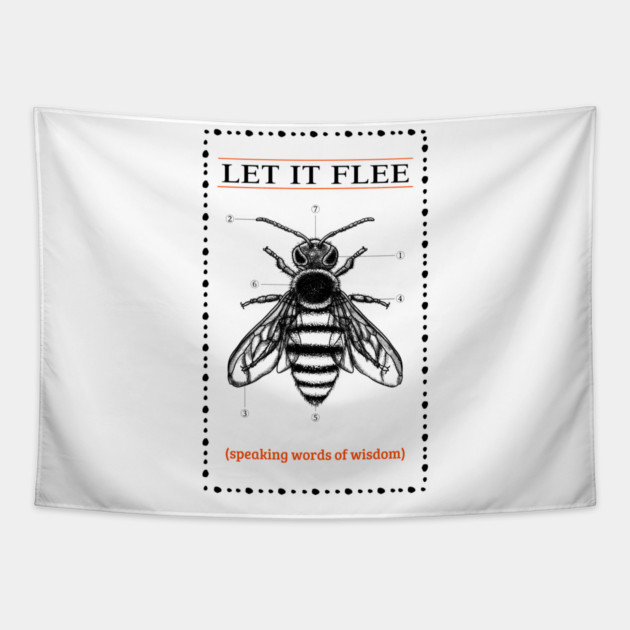 LET IT FLEE Tapestry by REG