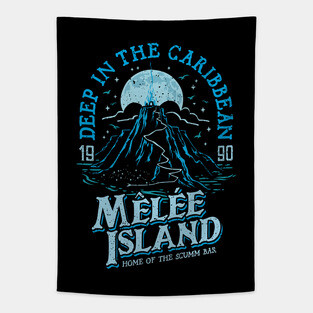 Deep in the Caribbean (blue) Tapestry