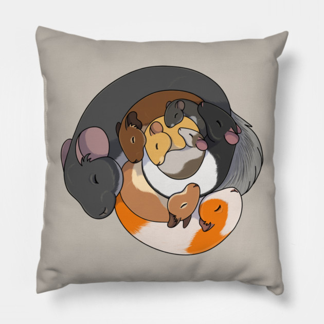 Pet Rodents Pillow by DeguArts