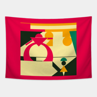 Pink Robot Battle Tapestry