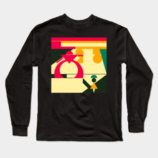 Pink Robot Battle Long Sleeve T-Shirt