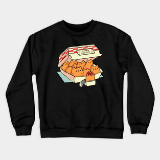 Kitten Nuggets Fast Food Cat by Tobe Fonseca Crewneck Sweatshirt
