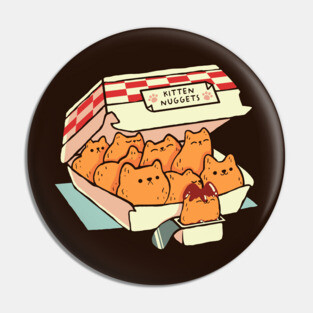 Kitten Nuggets Fast Food Cat by Tobe Fonseca Pin