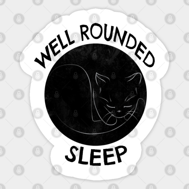 Well Rounded Sleep Sticker by TheBlueNinja