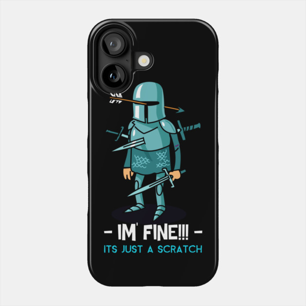 I'm Fine It's Just A Scratch Wounded Soldier Phone Case by The WYLD Tribe