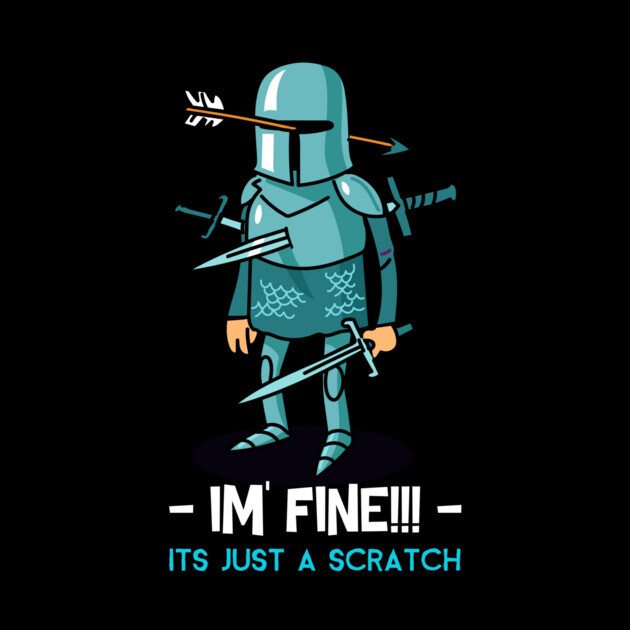 I'm Fine It's Just A Scratch Wounded Soldier by The WYLD Tribe