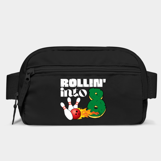 Rolling into 8 Eighth Birthday Bowling Gift by The WYLD Tribe