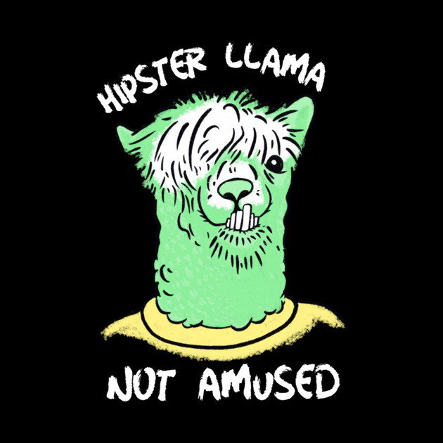 Hipster Llama Not Amused by The WYLD Tribe