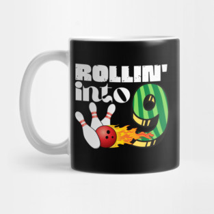 Rollin Into 9 Year Old Birthday Gift Mug