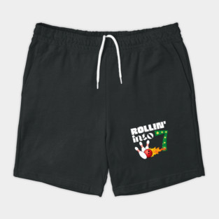 Rolling into 7 Bowling Birthday Gift Shorts