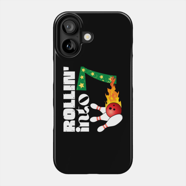 Rolling into 7 Bowling Birthday Gift Phone Case by The WYLD Tribe