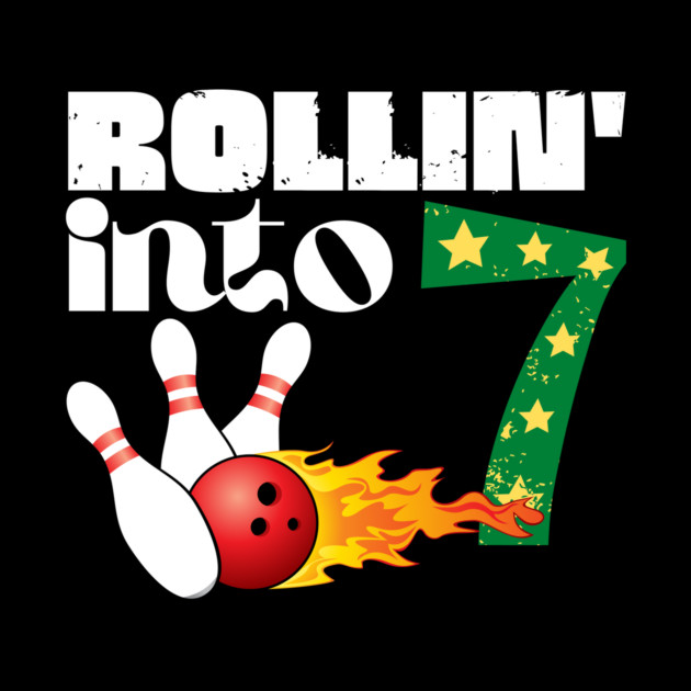 Rolling into 7 Bowling Birthday Gift by The WYLD Tribe
