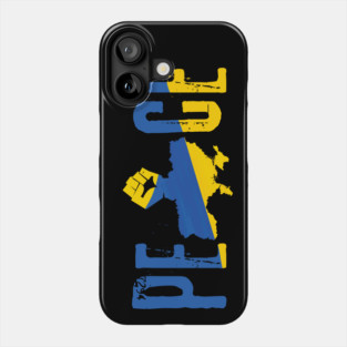 Peace Ukraine Flag Design Phone Case
