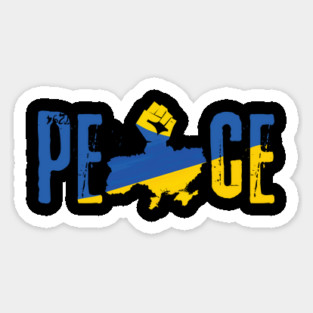 Peace Ukraine Flag Design Magnet