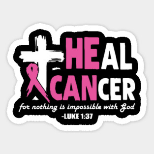 Heal Cancer God Jesus Cross Magnet