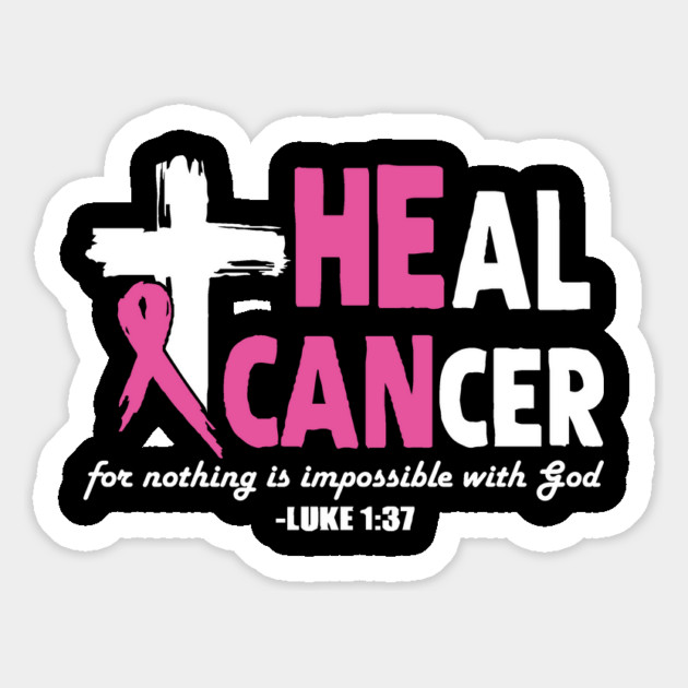 Heal Cancer God Jesus Cross Magnet by The WYLD Tribe