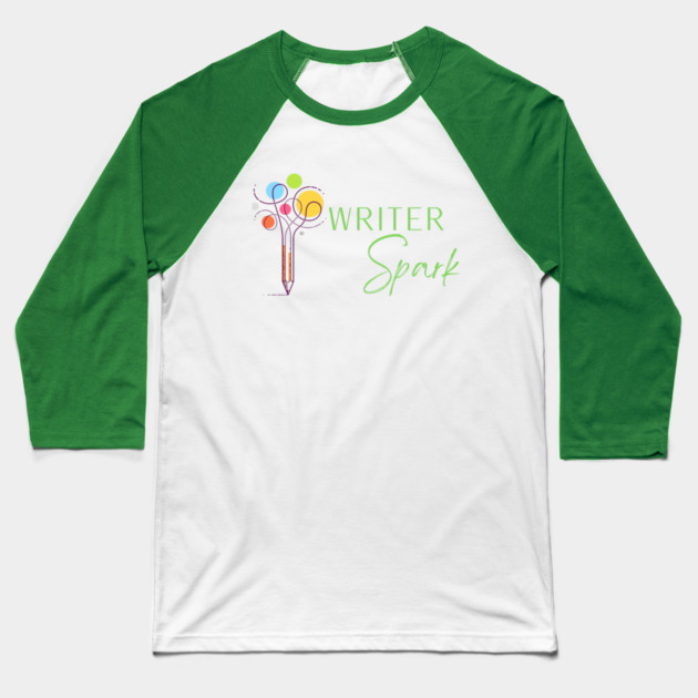 WriterSpark Logo Baseball T-Shirt by WriterSpark