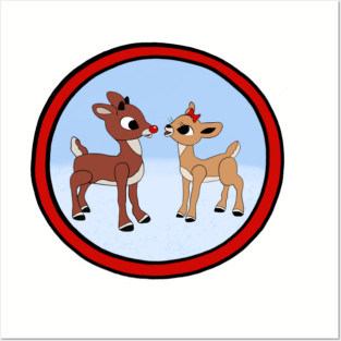 Rudolph The Red-Nosed Reindeer & Clarice Posters and Art