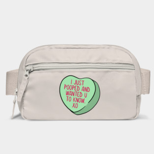 Funny Candy Heart Pooped Bag