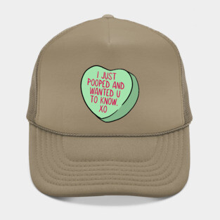 Funny Candy Heart Pooped Hat