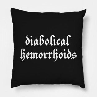 black metal Pillow
