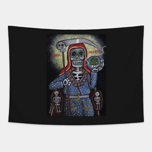 Nuestra Señora de la Santa Muerte Tapestry