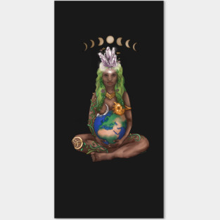 Mother Earth - Green Posters and Art