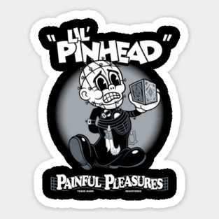 Lil Pinhead - Creepy Cute Vintage Cartoon Horror - Rubberhose Sticker