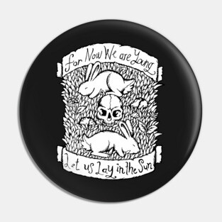 Neutral Milk Hotel - In the Aeroplane Over the Sea - Illstrated Lyrics - Black & White Version Pin