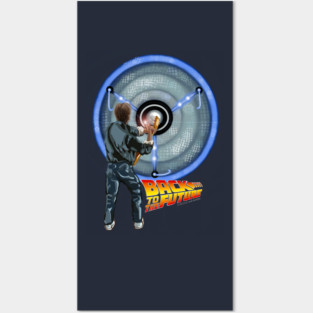Marty McFly Rocking the Flux Capacitor Amplifier Posters and Art