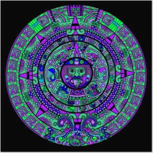 Psychedelic Mayan Calendar Posters and Art