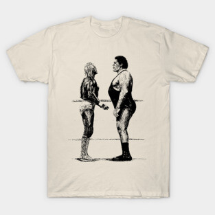 Anre the Giant vs Hulk Hogan - PENCILBLACK T-Shirt