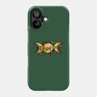 Blessed Be Yule Triple Moon Phone Case