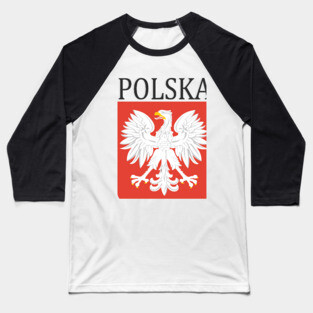 Polska Coat of Arms Baseball T-Shirt