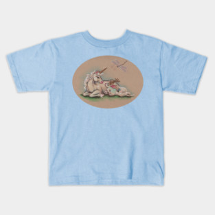 Meeting of the Mythological - Unicorn and Jackalope Kids T-Shirt