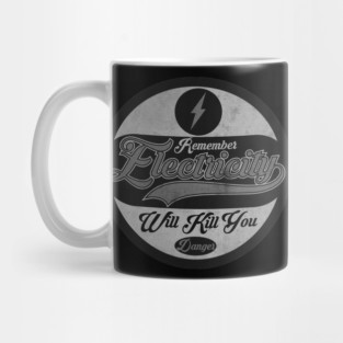 Electricity Danger BW Mug
